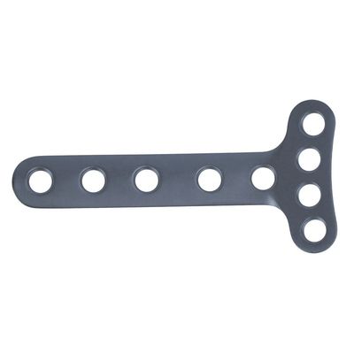 El fragmento grande fijó el sistema ortopédico de la placa de fijación de los instrumentos