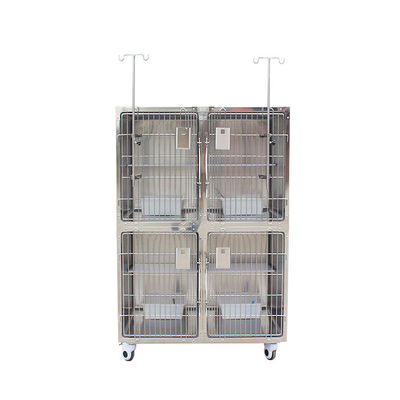 Jaula de aluminio de acero inoxidable quirúrgica de la caja de la jaula del perro casero