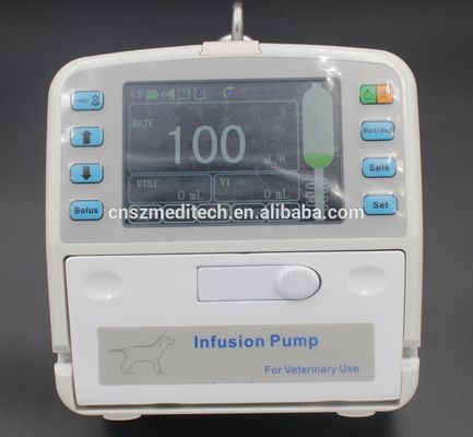 El calentarse del líquido de la bomba de la infusión del veterinario de la pantalla tácticl LCD de 4,3 pulgadas