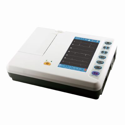 Seis máquinas portátiles veterinarias de Ecg del electrocardiógrafo del canal