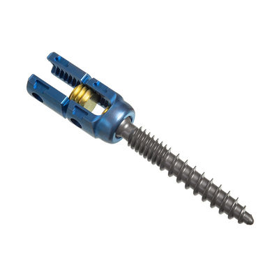 Los tornillos roscados dobles del titanio 5.5m m Pedicle insertan el dispositivo de fijación de la espina dorsal