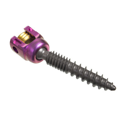 Los tornillos roscados dobles del titanio 5.5m m Pedicle insertan el dispositivo de fijación de la espina dorsal