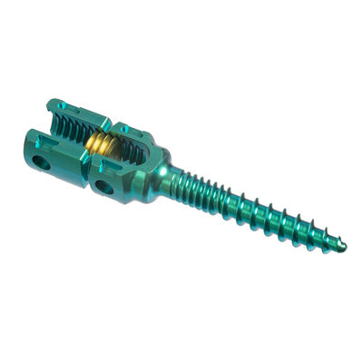 Los tornillos roscados dobles del titanio 5.5m m Pedicle insertan el dispositivo de fijación de la espina dorsal