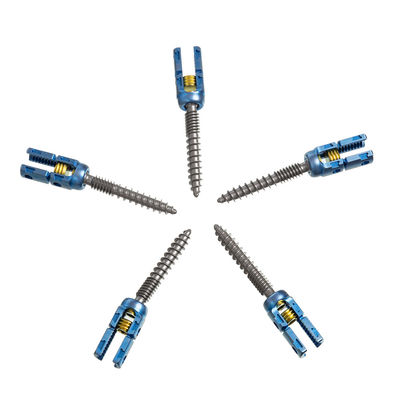 Los tornillos roscados dobles del titanio 5.5m m Pedicle insertan el dispositivo de fijación de la espina dorsal