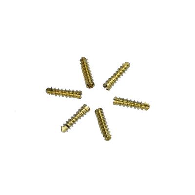 Instrumento ortopédico de fijación de acero inoxidable de la cirugía del tornillo del hueso del implante 2.4m m